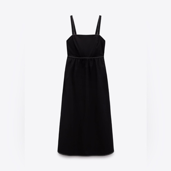 NWT Zara black point dress - Picture 10 of 10